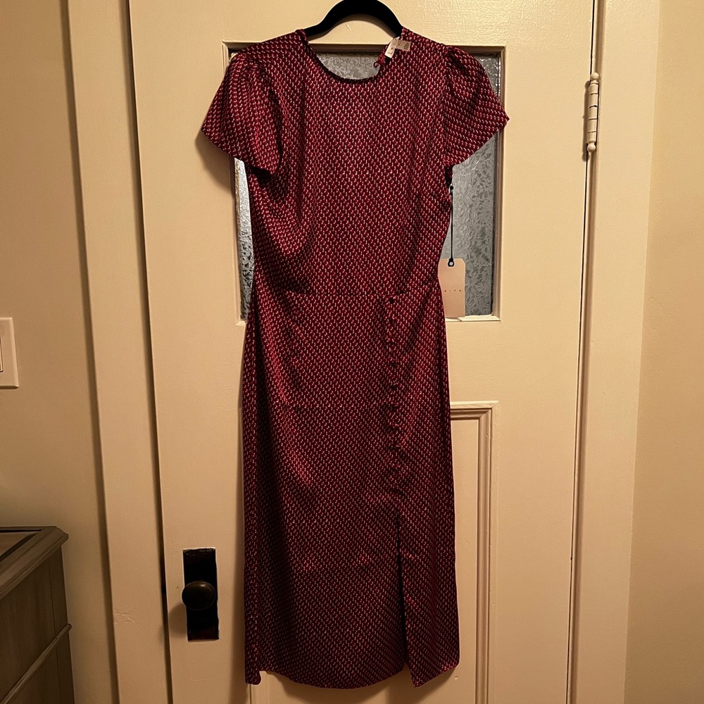 Pink dress with slit size S